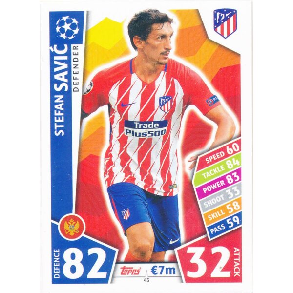 CL1718-043 - Stefan Savic - Club Atletico de Madrid