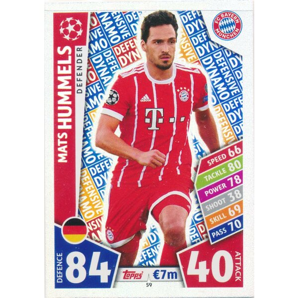 CL1718-059 - Mats Hummels (Defensive Dynamo) - FC Bayern München