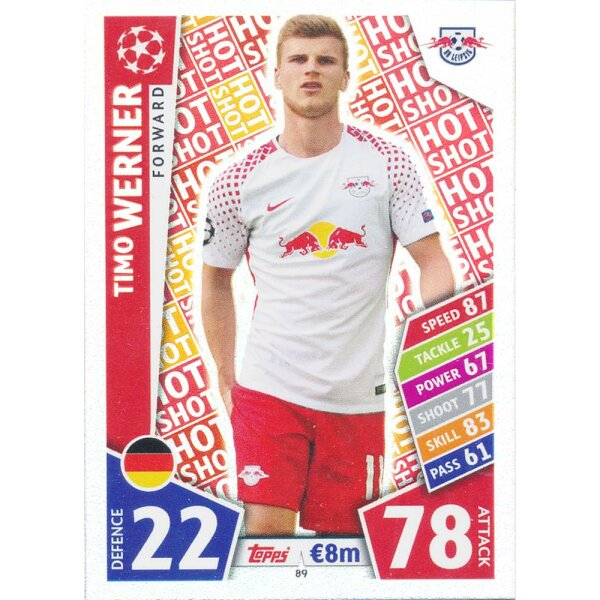 CL1718-089 - Timo Werner (Hot Shot) - RB Leipzig