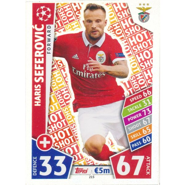 CL1718-215 - Haris Seferovic (Hot Shot) - SL Benfica