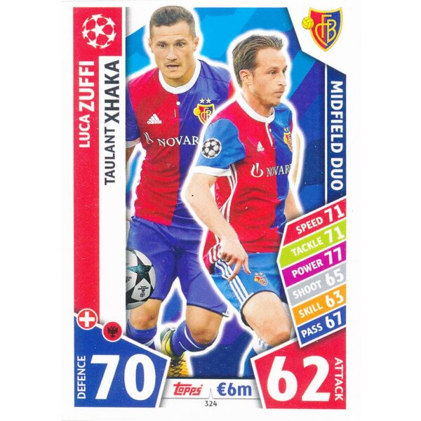 CL1718-324 - Luca Zuffi / Taulant Xhaka - FC Basel 1893