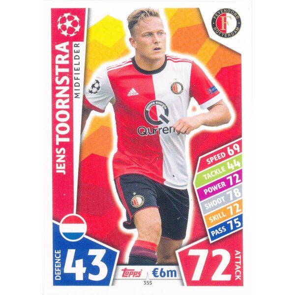 CL1718-355 - Jens Toornstra - Feyenoord