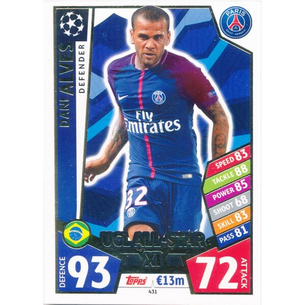 CL1718-431 - Dani Alves - UCL All Star