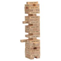 Natural Games Wackel-Turm mit 60 Spielsteine