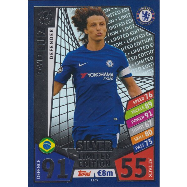 CL1718-LE6S - David Luiz - Limited Edition SILBER