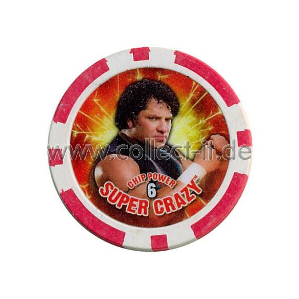 WWE Chip Regular - Super Crazy - rot - Serie 3