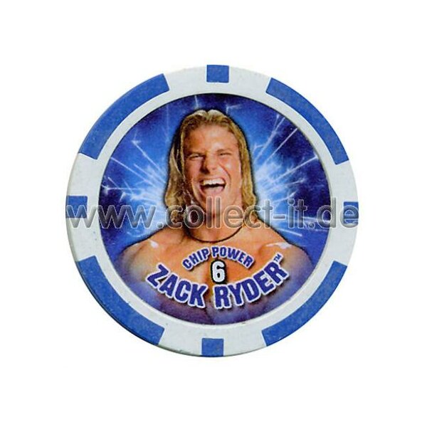 WWE Chip Regular - Zack Ryder - blau - Serie 3