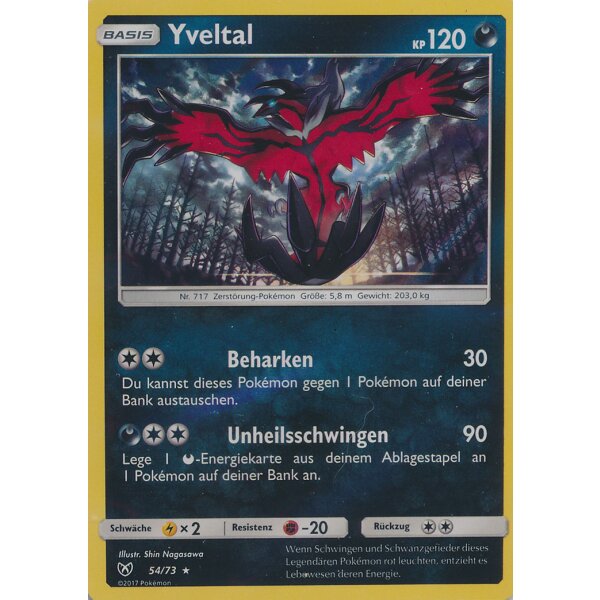 54/73 Yveltal - Sonne und Mond - Schimmernde Legenden