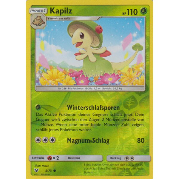 5/73 Kapilz - Reverse Holo - Schimmernde Legenden