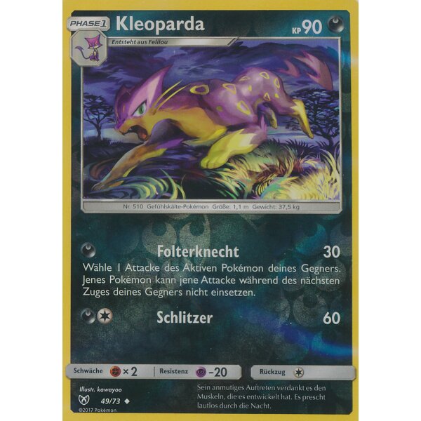 49/73 Kleoparda - Reverse Holo - Schimmernde Legenden