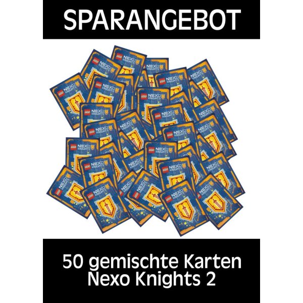 LEGO Nexo Knights 2 - Trading Cards - 50 gemischte - Deutsch