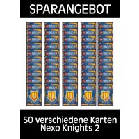 LEGO Nexo Knights 2 - Trading Cards - 50 verschiedene -...