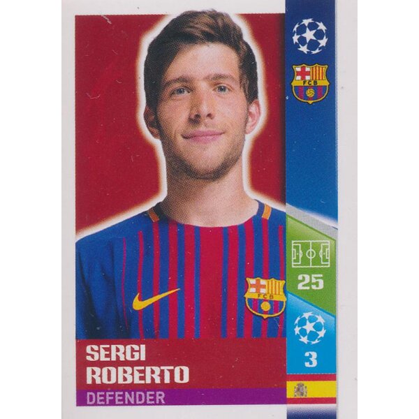 CL1718 - Sticker 27 - Sergio Roberto - FC Barcelona