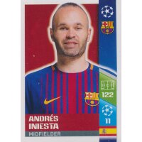 CL1718 - Sticker 37 - Andrés Iniesta - FC Barcelona