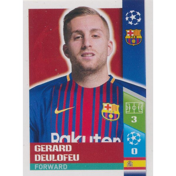 CL1718 - Sticker 39 - Gerard Deulofeu - FC Barcelona