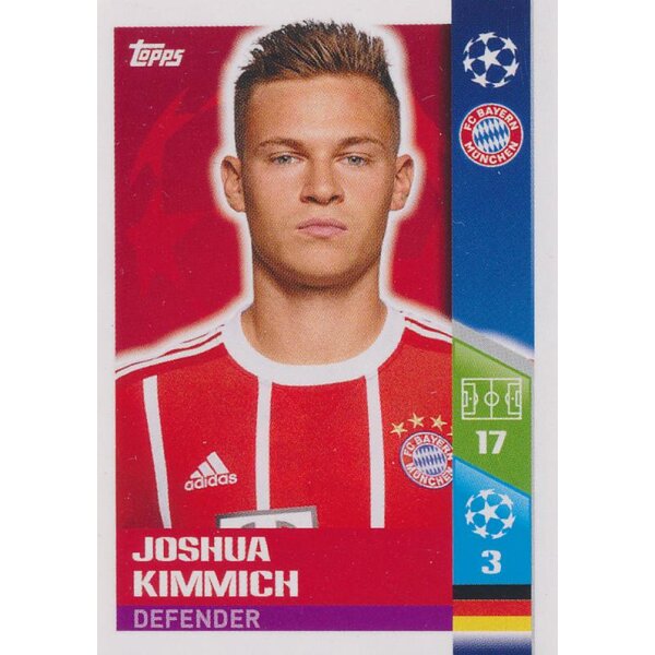 CL1718 - Sticker 65 - Joshua Kimmich - FC Bayern München