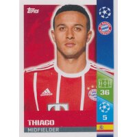 CL1718 - Sticker 70 - Thiago - FC Bayern München