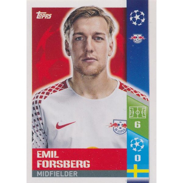 CL1718 - Sticker 91 - Emil Forsberg - RB Leipzig