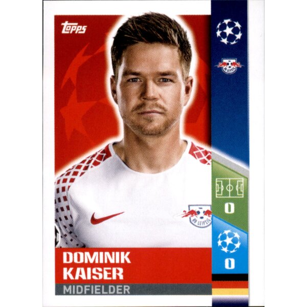 CL1718 - Sticker 92 - Dominik Kaiser - RB Leipzig