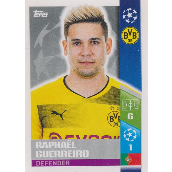 CL1718 - Sticker 104 - Raphaël Guerreiro - Borussia Dortmund