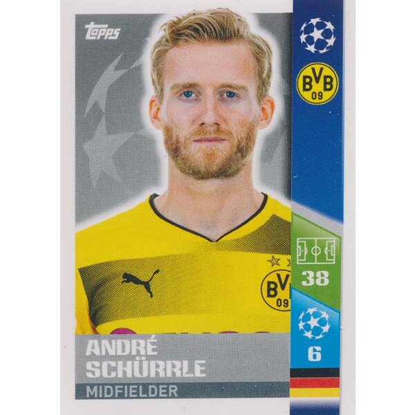 CL1718 - Sticker 113 - André Schürrle - Borussia Dortmund