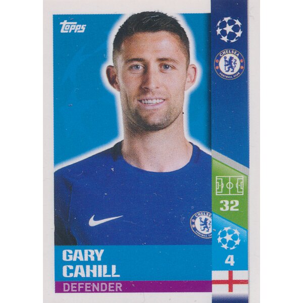 CL1718 - Sticker 124 - Gary Cahill - Chelsea FC