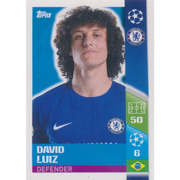 CL1718 - Sticker 126 - David Luiz - Chelsea FC