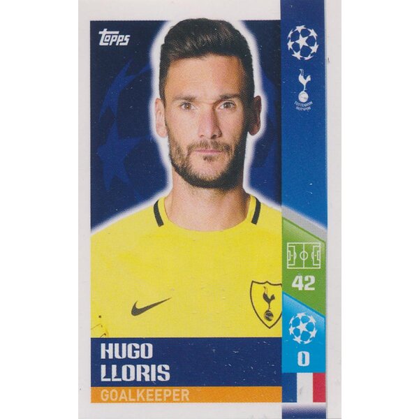 CL1718 - Sticker 139 - Hugo Lloris - Tottenham Hotspur