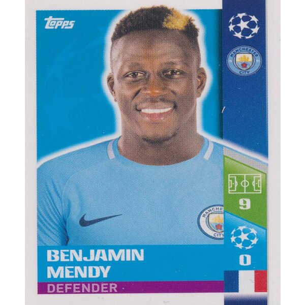 CL1718 - Sticker 161 - Benjamin Mendy - Manchester City FC