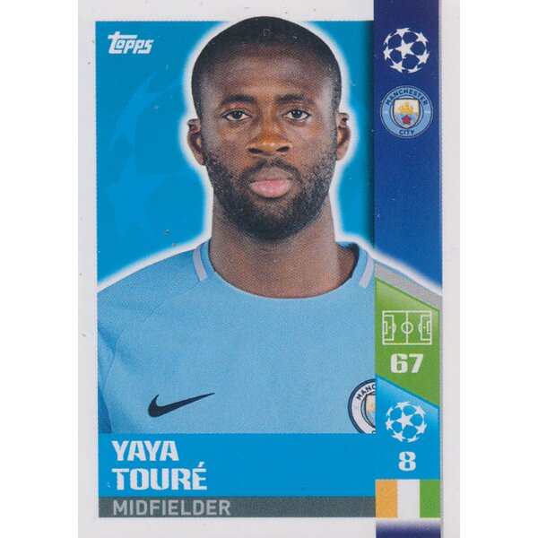 CL1718 - Sticker 165 - Yaya Touré - Manchester City FC