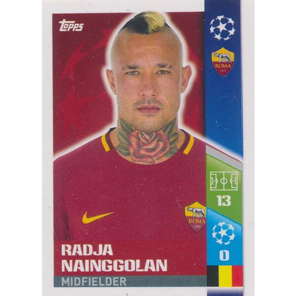 CL1718 - Sticker 225 - Radja Nainggolan - AS Roma