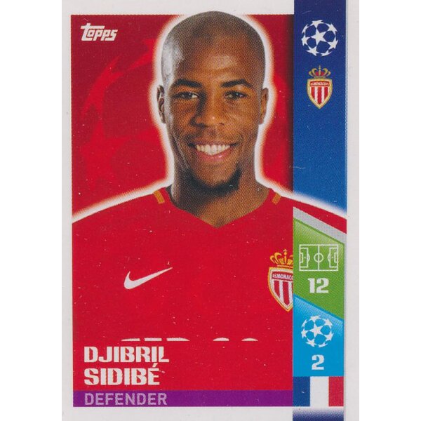 CL1718 - Sticker 236 - Djibril Sidibé - AS Monaco FC