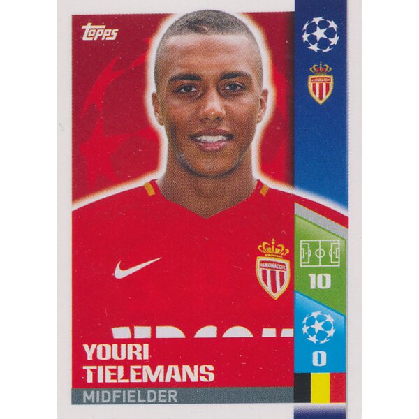 CL1718 - Sticker 242 - Youri Tielemans - AS Monaco FC