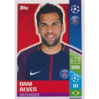 CL1718 - Sticker 254 - Dani Alves - Paris Saint-Germain