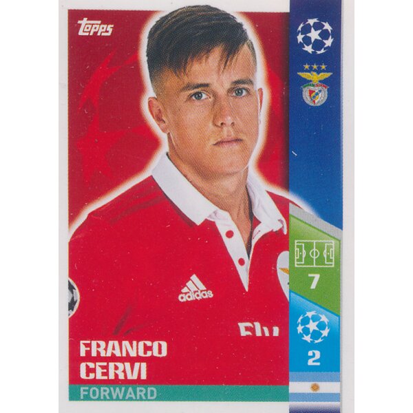 CL1718 - Sticker 303 - Franco Cervi - SL Benfica