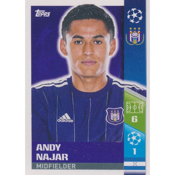 CL1718 - Sticker 359 - Andy Najar - RSC Anderlecht