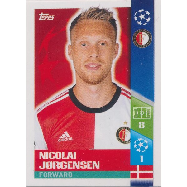 CL1718 - Sticker 420 - Nicolai Jørgensen - Feyenoord