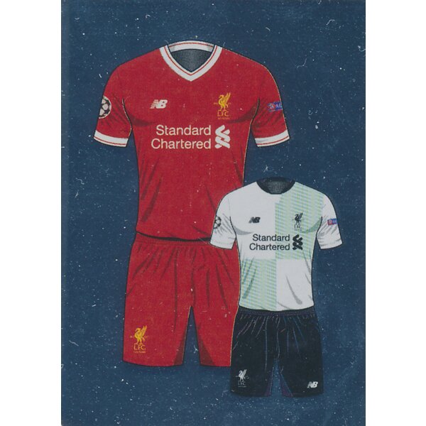 CL1718 - Sticker 438 - Trikot Liverpool Club - Play-Off Qhalifying Teams