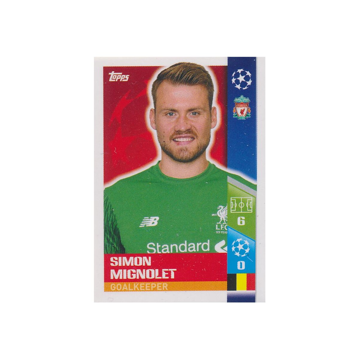 Cl1718 Sticker 439 Simon Mignolet Play Off Qhalifying Teams 0 69