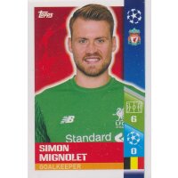 CL1718 - Sticker 439 - Simon Mignolet - Play-Off...