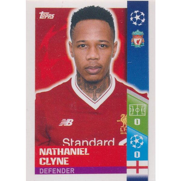 CL1718 - Sticker 440 - Nathaniel Clyne - Play-Off Qhalifying Teams