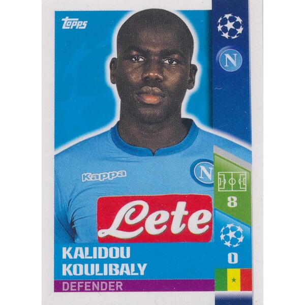 CL1718 - Sticker 458 - Kalidou Koulibaly - Play-Off Qhalifying Teams