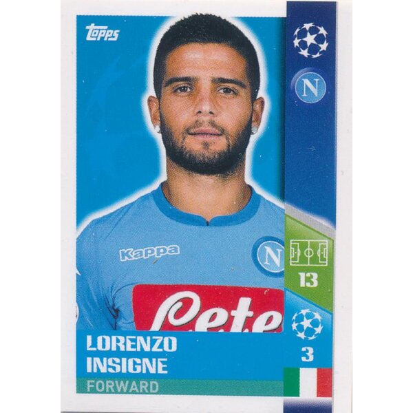 CL1718 - Sticker 465 - Lorenzo Insigne - Play-Off Qhalifying Teams