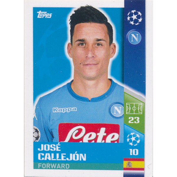 CL1718 - Sticker 466 - Jose Callejon - Play-Off Qhalifying Teams