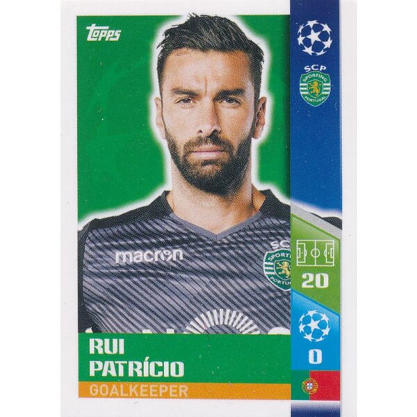 CL1718 - Sticker 487 - Rui Patricio - Play-Off Qhalifying Teams