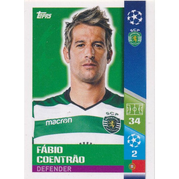 CL1718 - Sticker 491 - Fabio Coentrao - Play-Off Qhalifying Teams