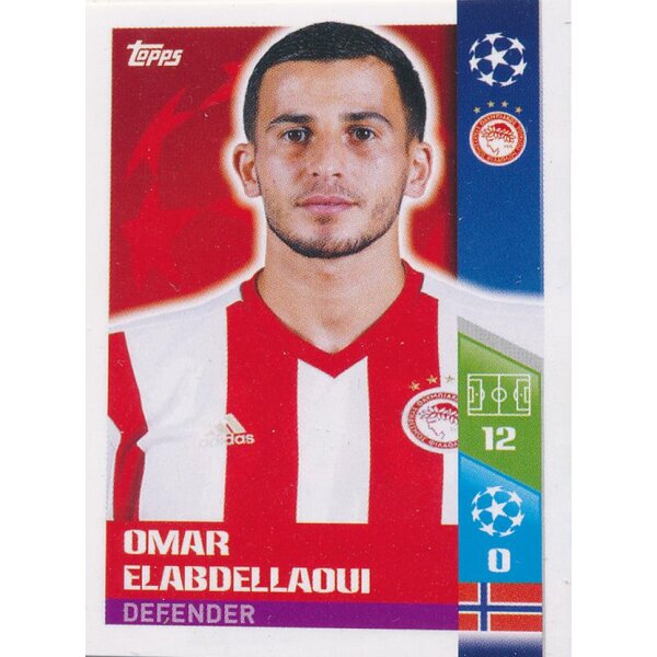 CL1718 - Sticker 506 - Omar Elabdellaoui - Play-Off Qhalifying Teams