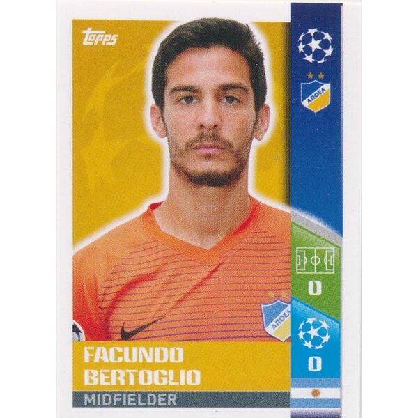 CL1718 - Sticker 527 - Facundo Bertoglio - Play-Off Qhalifying Teams