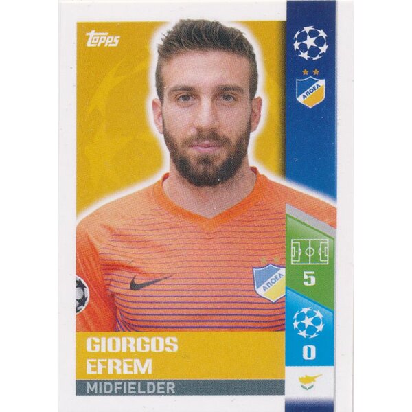 CL1718 - Sticker 528 - Giorgos Efrem - Play-Off Qhalifying Teams