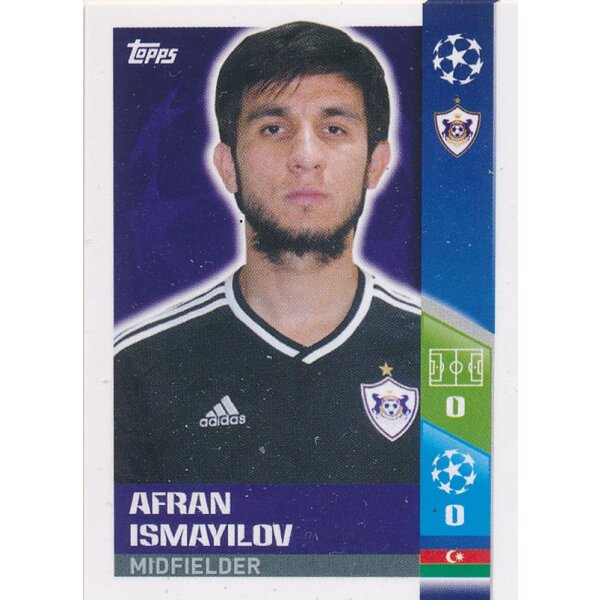 CL1718 - Sticker 547 - Afran Ismayilov - Play-Off Qhalifying Teams